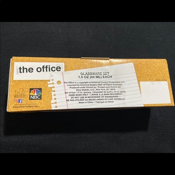 The Office Character Shot Glass Drinking Game | 1.5 Ounce Glasses | Set Of 4 - Picture 2 of 2